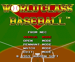 World Class Baseball (USA) Screenshot